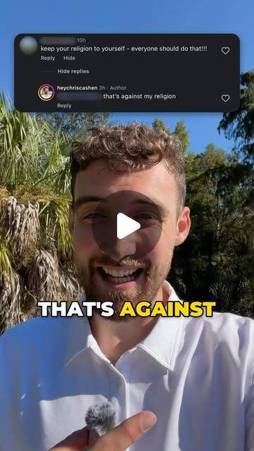 That's against my religion